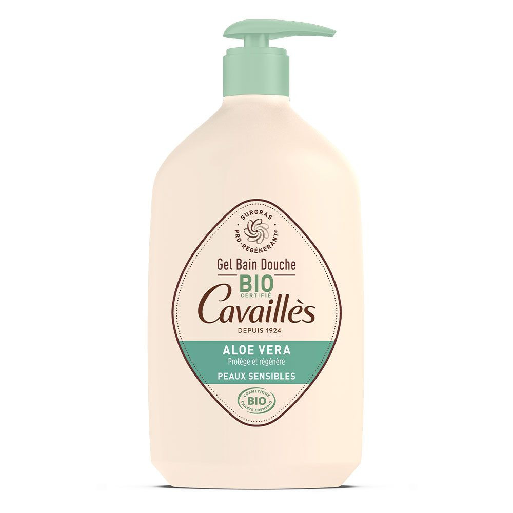 Cavaillès Gel Bain Douche Aloe Vera Bio 1L - Pharmacie Agnès Praden à Alès