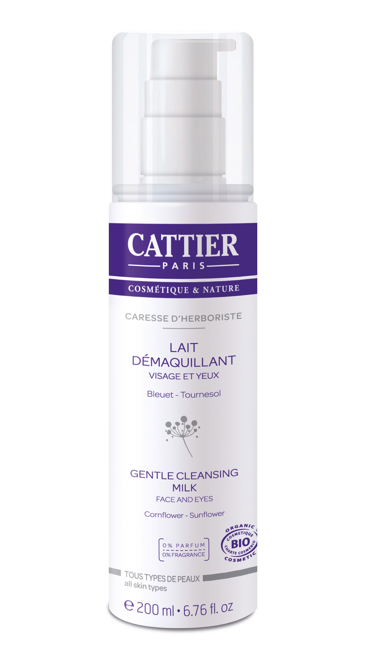 Cattier Caresse d'Herboriste Lait Démaquillant 200ml - Pharmacie Agnès Praden à Alès
