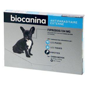 Biocanina Fiprodog 134mg 3 pipettes - Pharmacie Agnès Praden à Alès