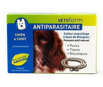 Vetoform Collier Insectifuge Chien et Chiot - Pharmacie Agnès Praden à Alès