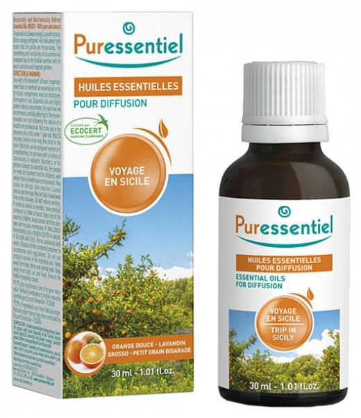 Puressentiel Huiles Essentielles pour Diffusion Voyage en Sicile 30 ml - Pharmacie Agnès Praden à Alès