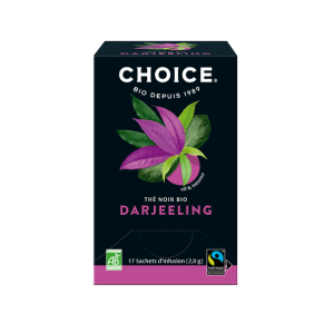 Choice Thé Noir Bio Darjeeling 17 sachets  - Pharmacie Agnès Praden à Alès