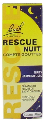 Fleur de Bach Rescue Nuit Compte-Gouttes 10 ml - Pharmacie Agnès Praden à Alès