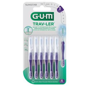 Gum Trav-ler Brossettes Interdentaires 1.2mm x6 - Pharmacie Agnès Praden à Alès