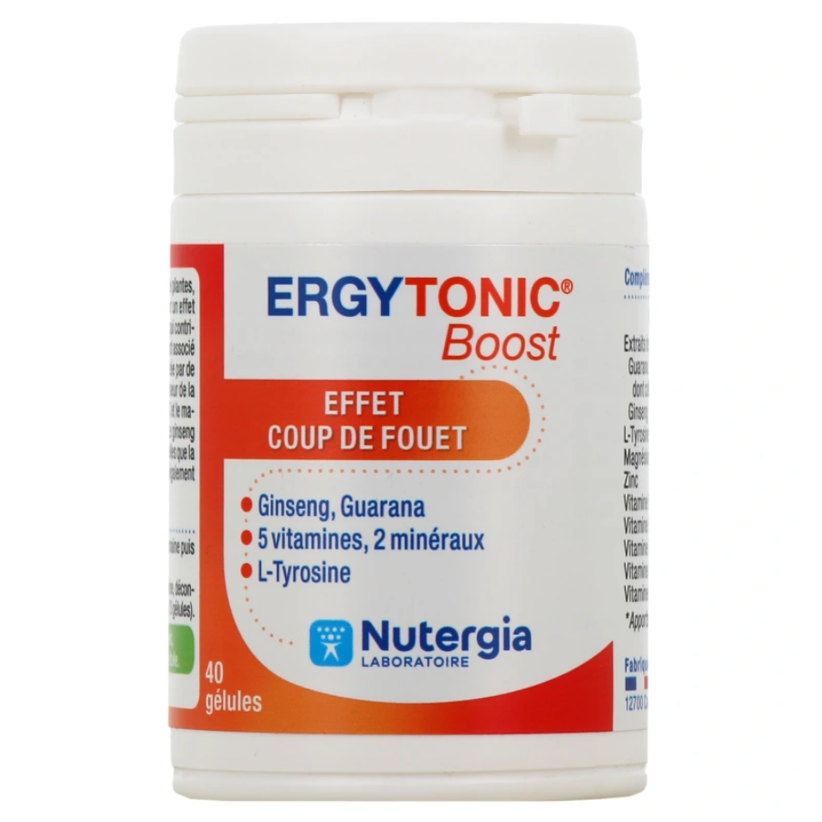 Nutergia Ergytonic Boost 40 gélules - Pharmacie Agnès Praden à Alès