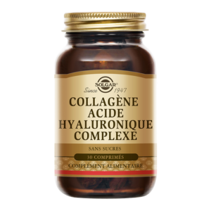 Solgar Collagène Acide Hyaluronique Complexe 30 comprimés - Pharmacie Agnès Praden à Alès