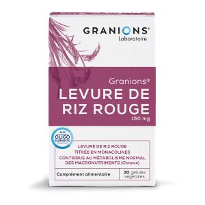 Laboratoire des Granions Levure De Riz Rouge 150mg 30 Gélules - Pharmacie Agnès Praden à Alès
