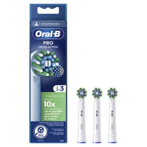 Procter & Gamble Oral-B Cross Action Brossettes pour Brosse à Dents Électrique x3 - Pharmacie Agnès Praden à Alès