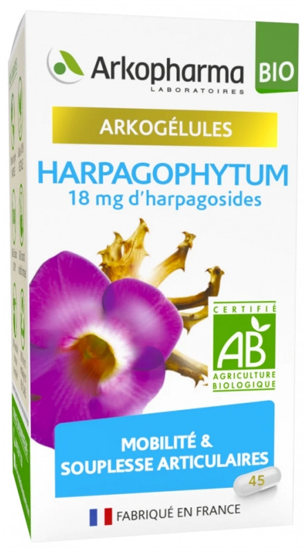 Arkopharma Arkogélules Harpagophytum Bio 45 Gélules - Pharmacie Agnès Praden à Alès