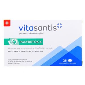 Santis Vitasantis Polydétox x28 Comprimés - Pharmacie Agnès Praden à Alès