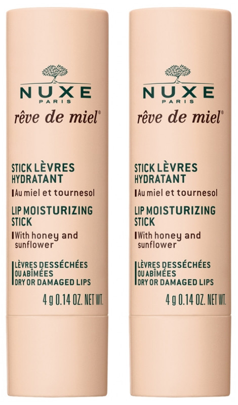 Nuxe Rêve de Miel Stick Lèvres Hydratant Lot de 2 x 4 g - Pharmacie Agnès Praden à Alès