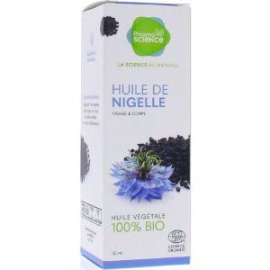 Pharmascience Huile Végétale de Nigelle Bio 50ml - Pharmacie Agnès Praden à Alès