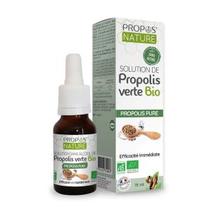 Propos'Nature Solution De Propolis Verte Sans Alcool Bio 15ml - Pharmacie Agnès Praden à Alès