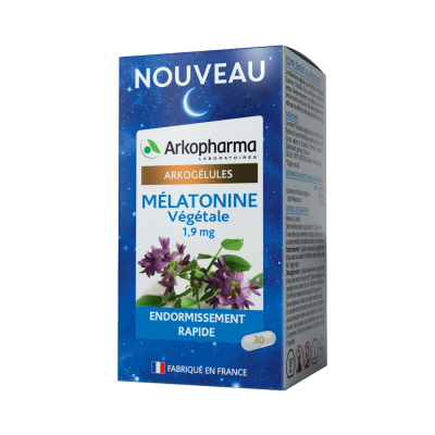 Arkopharma Arkogélules® Mélatonine Végétale 1,9 mg 30 Gélules - Pharmacie Agnès Praden à Alès