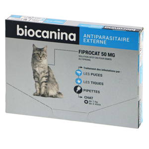 Biocanina Fiprocat 50MG /3p - Pharmacie Agnès Praden à Alès