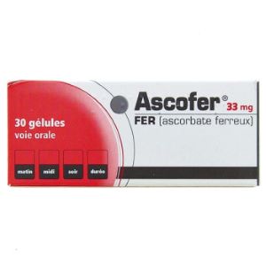 Cemag Care Ascofer 33mg 30 Gélules - Pharmacie Agnès Praden à Alès