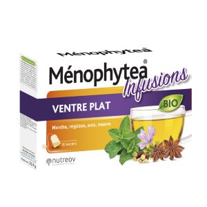 Nutreov Ménophytea Infusion Ventre Plat 20 Sachets - Pharmacie Agnès Praden à Alès