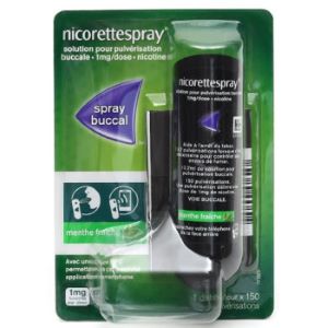 Johnson & Johnson Nicorette Spray Avec Puce x1 Menthe Fraîche - Pharmacie Agnès Praden à Alès