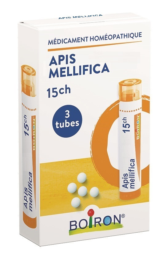 Boiron Apis mellifica 15CH Homéopack 3 tubes granules - Pharmacie Agnès Praden à Alès