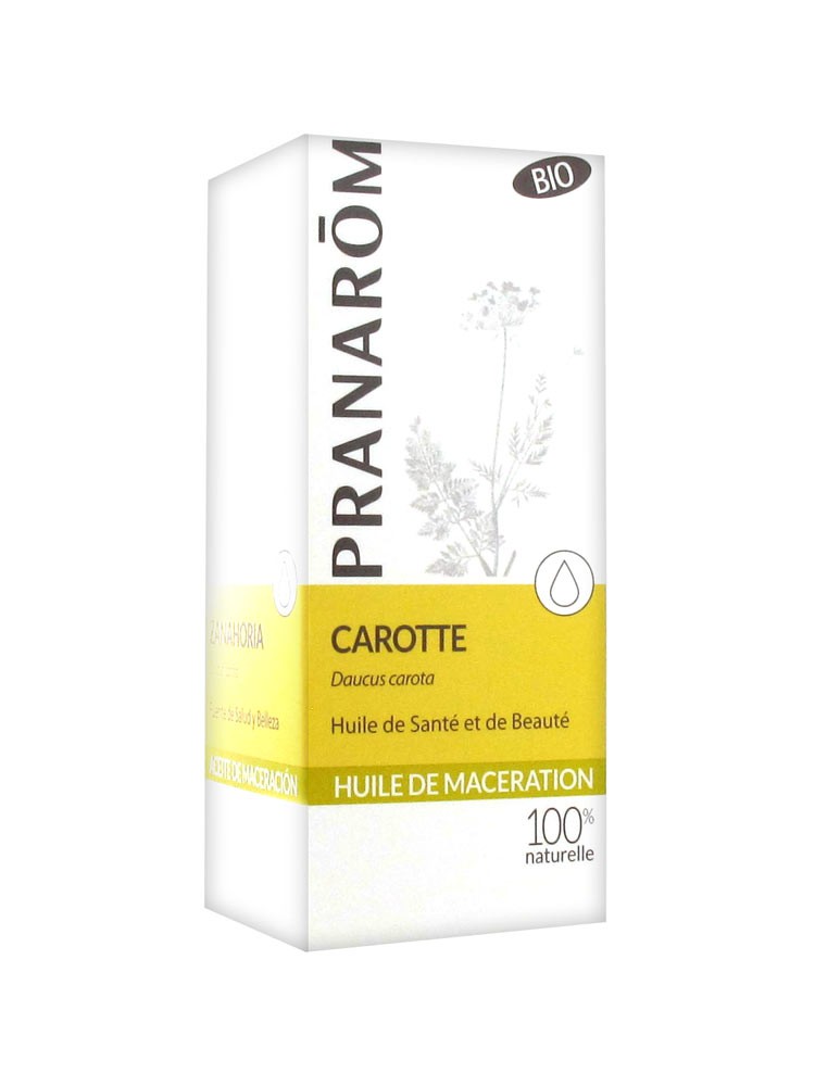 Pranarôm Huile de Macération Carotte Bio  - Pharmacie Agnès Praden à Alès