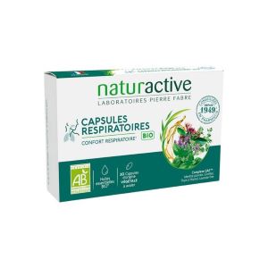 Naturactive Capsules Respiratoires Bio 30 Capsules  - Pharmacie Agnès Praden à Alès