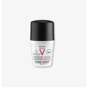 Vichy Homme Déodorant Anti-Transpirant 48H  Roll-On 50 ml - Pharmacie Agnès Praden à Alès