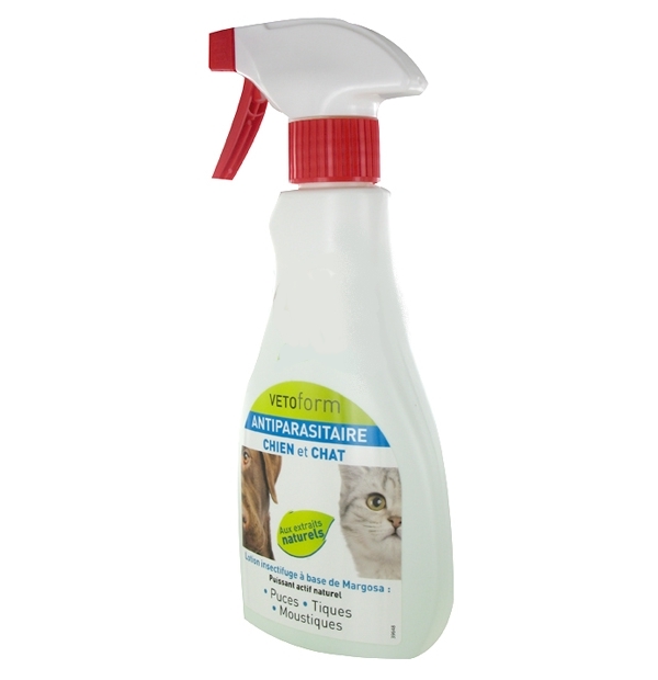 Vetoform Lotion Antiparasitaire chien et chat 250ml - Pharmacie Agnès Praden à Alès