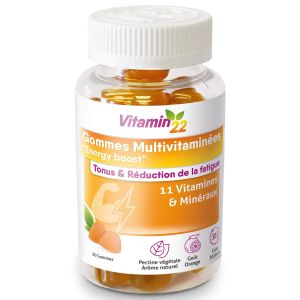 Ineldea Vitamin'22 Multivitaminées Energy Boost 60 Gummies - Pharmacie Agnès Praden à Alès