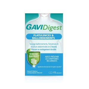 Gavidigest Flatulences & Ballonnements 15 Gélules - Pharmacie Agnès Praden à Alès