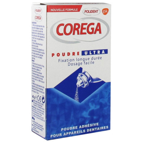 Corega Poudre Ultra Poudre Adhésive 40 g - Pharmacie Agnès Praden à Alès