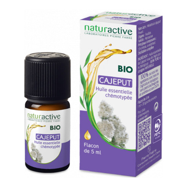Naturactive Huile Essentielle Cajeput 5 ml - Pharmacie Agnès Praden à Alès