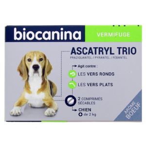 Biocanina Ascatryl Trio Chien 2 Comprimés