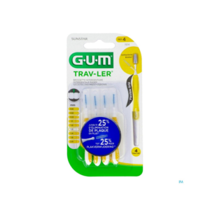 Gum Travler Brossette Interdentaire 1.3mm x4 - Pharmacie Agnès Praden à Alès