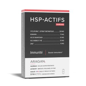 Aragan Synactifs HSP Actifs Immnuité Booster Immunitaire 10 gélules - Pharmacie Agnès Praden à Alès