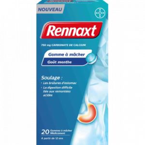 Bayer Rennaxt x20 Gommes à Mâcher - Pharmacie Agnès Praden à Alès