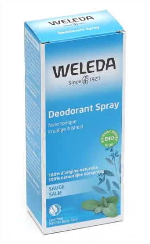 Weleda Sauge Spray déodorant Bio - Pharmacie Agnès Praden à Alès