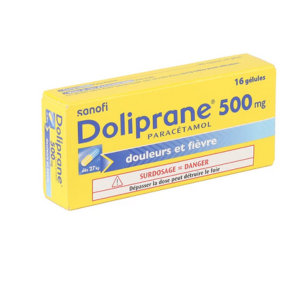 Doliprane 500 mg 16 Gélules  - Pharmacie Agnès Praden à Alès