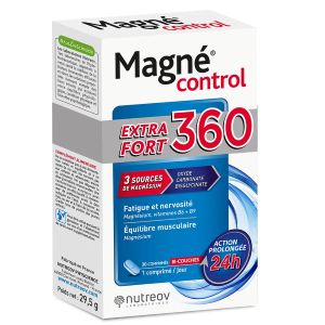 Nutreov Magne Control Extra Fort 360 30 Comprimés - Pharmacie Agnès Praden à Alès