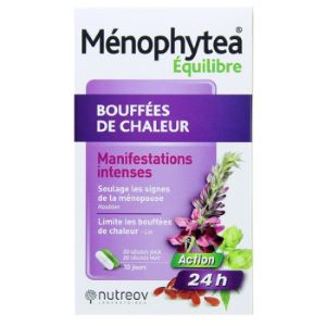 Nutreov Menophytea Bouffées De Chaleur Action 24h 40 Comprimés - Pharmacie Agnès Praden à Alès
