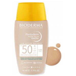 Bioderma Photoderm Nude Touch Mineral spf50+ Claire 40ml - Pharmacie Agnès Praden à Alès