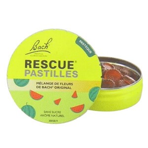 Fleur de Bach Rescue Pastilles Saveur Pastèque, 50g - Pharmacie Agnès Praden à Alès