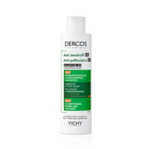  Dercos Shampoing 2 en 1 Anti Pelliculaire et Démêlant  200ml - Pharmacie Agnès Praden à Alès