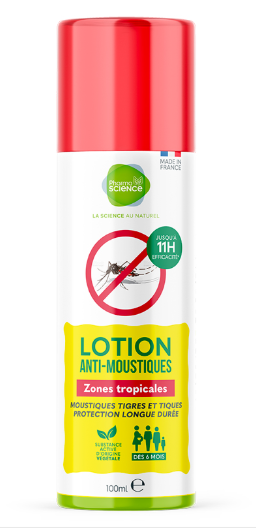 Pharmascience Lotion Anti-Moustiques Zones Tropicales 100 ml - Pharmacie Agnès Praden à Alès