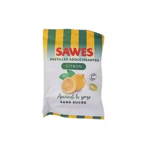 Sawes Pastilles Adoucissantes Citron Sans Sucre 50 g - Pharmacie Agnès Praden à Alès