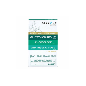 Laboratoire des Granions Complexe Anti-Tâches Eclaircissant éclat et hydratant 30 comprimés - Pharmacie Agnès Praden à Alès