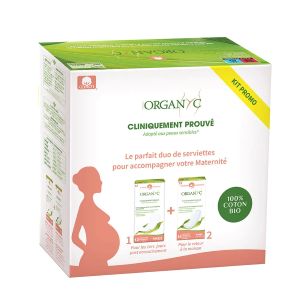 Organyc Serviettes pour Accompagner Votre Maternité 100% Coton Bio - Pharmacie Agnès Praden à Alès