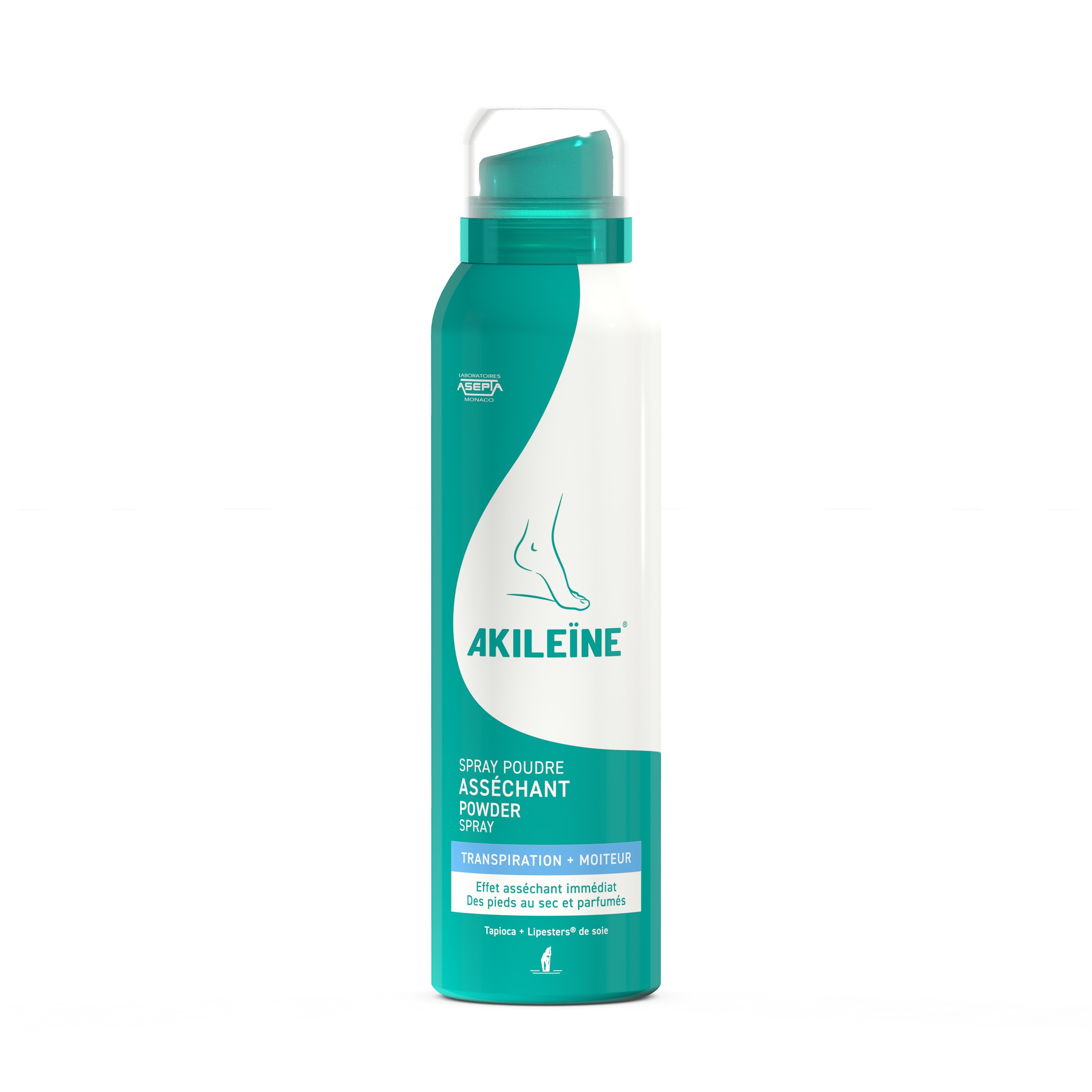 Asepta Akileine Spray poudre asséchante 150ml - Pharmacie Agnès Praden à Alès
