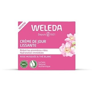 Weleda Crème de Jour Lissante Rose Musquée & Thé blanc 40ml - Pharmacie Agnès Praden à Alès