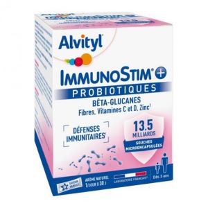 Urgo Alvityl ImmunoStim+ Probiotiques 30 Sachets - Pharmacie Agnès Praden à Alès