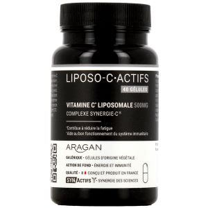 Aragan Liposo-C Actifs Vitamine C Liposomale 500 mg 40 Gélules - Pharmacie Agnès Praden à Alès
